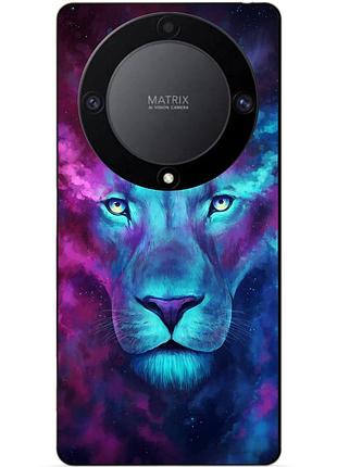 Силіконовий чохол бампер для huawei honor magic 5 lite 5g з малюнком космічний лев