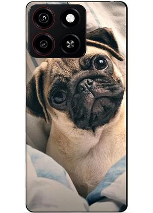 Силіконовий чохол бампер для zte blade a35 з малюнком фото мопс