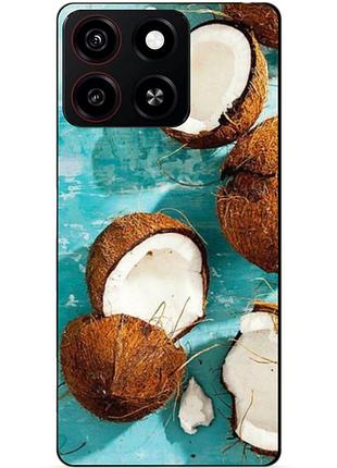Силіконовий чохол бампер для zte blade a35 з малюнком кокоси