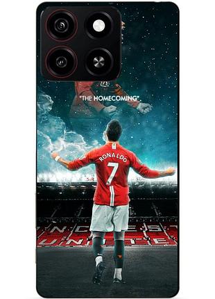 Силіконовий чохол бампер для zte blade a35 з малюнком роналдо мю ronaldo