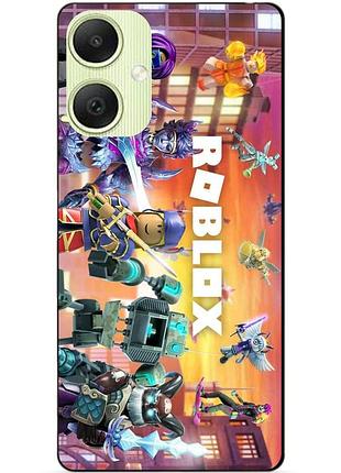 Силіконовий чохол бампер для samsung a06 з картинкою роблокс roblox