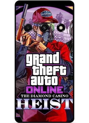 Силиконовый чехол бампер для xiaomi redmi a3 с картинкой гта gta