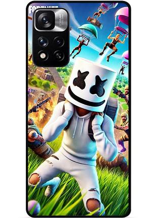 Силіконовий чохол бампер для xiaomi redmi note 11 pro plus 5g з малюнком фортнайт fortnite