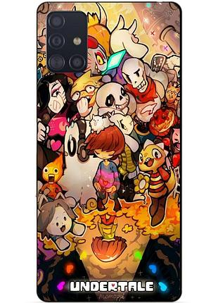 Чехол силиконовый бампер для samsung a71 с рисунком андертейл undertale
