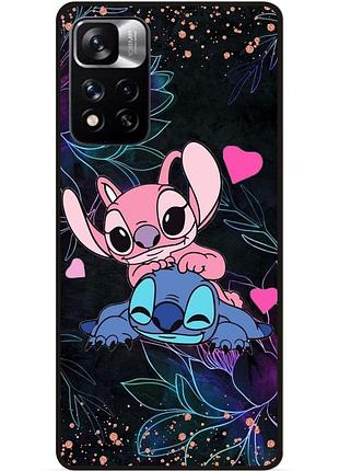 Силиконовый чехол бампер для xiaomi redmi note 11 pro plus 5g с рисунком стич stitch