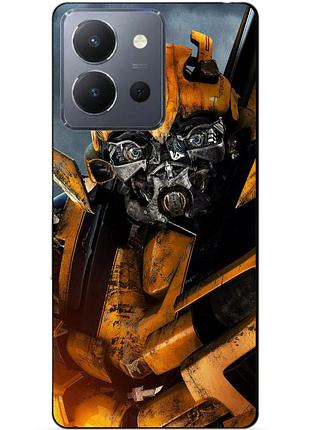 Силиконовый чехол бампер для vivo y36 с рисунком бамблби bumblebee трансформеры