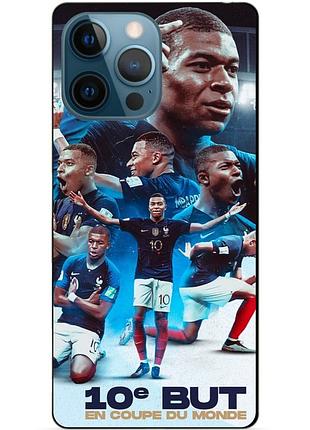 Силиконовый бампер чехол для iphone 11 pro max с рисунком мбаппе франция mbappe