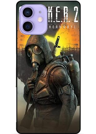 Силиконовый чехол бампер для iphone 11 с картинкой stalker сталкер
