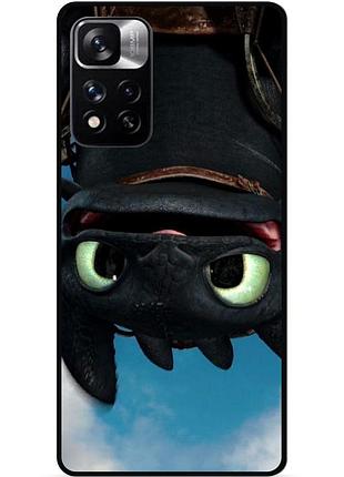 Силіконовий чохол бампер для xiaomi redmi note 11 pro plus 5g з малюнком как приручить дракона