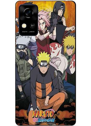Чехол силиконовый бампер для zte blade a31 с рисунком naruto наруто аниме