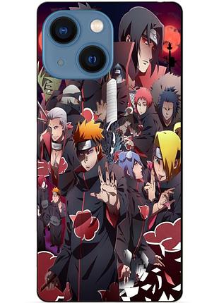 Чехол силиконовый бампер для iphone 15 с рисунком наруто naruto аниме