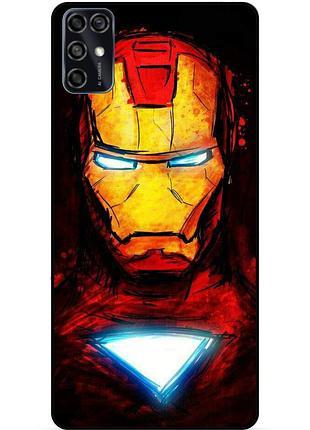 Силіконовий бампер чохол для zte blade v2020 smart з малюнком marvel марвел залізна людина iron man