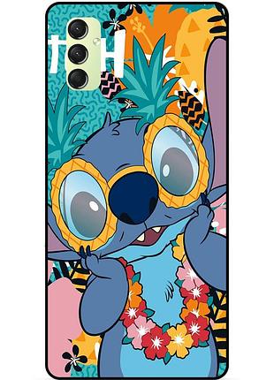 Силиконовый бампер чехол для xiaomi redmi 10 с рисунком стич stitch