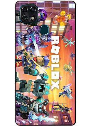 Силіконовий чохол бампер для zte blade 20 smart з картинкою роблокс roblox