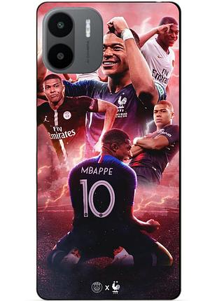 Силиконовый бампер чехол для xiaomi redmi a2 с рисунком килиан мбаппе mbappe