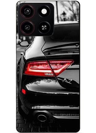 Чехол силиконовый бампер для zte blade a35 с рисунком audi ауди машина авто