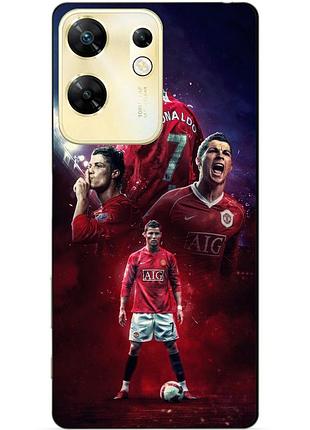 Силіконовий чохол бампер для infinix zero 30 4g з малюнком ronaldo mu роналдо
