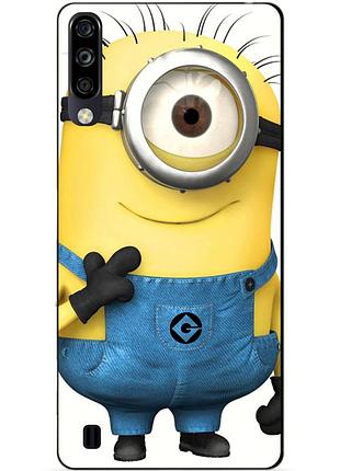 Чехол силиконовый бампер для zte blade a7 2020 с рисунком миньон кевин minion
