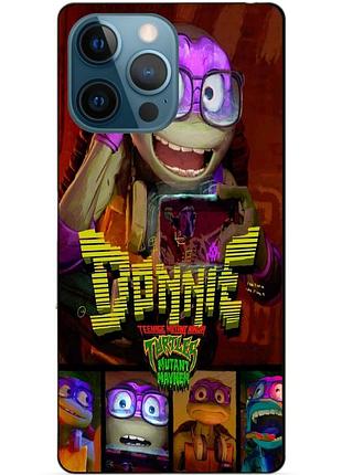 Силиконовый чехол бампер для iphone 13 pro max с рисунком донни donnie черепашки ниндзя