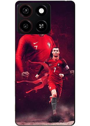 Чехол силиконовый бампер для zte blade a35 с рисунком ronaldo португалия роналдо