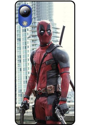 Силіконовий бампер чохол для zte blade l8 з малюнком deadpool дедпул