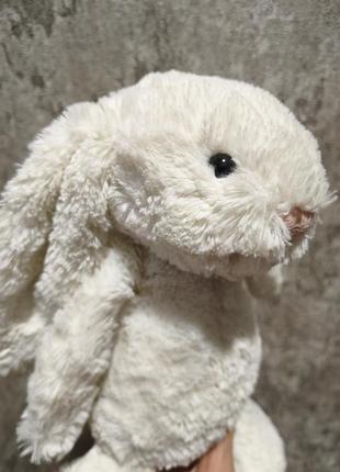 Белый зайчик jellycat bashful bunny оригинал 3