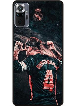 Силіконовий чохол бампер для xiaomi redmi note 10 pro з малюнком серхио рамос sergio ramos