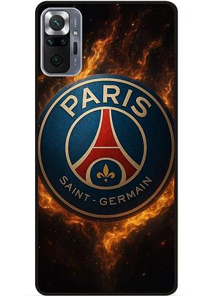 Силіконовий чохол бампер для xiaomi redmi note 10 pro з малюнком psg псж