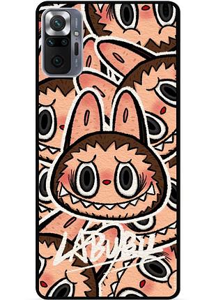 Силіконовий бампер чохол для xiaomi redmi note 10 pro з малюнком лабубу labubu
