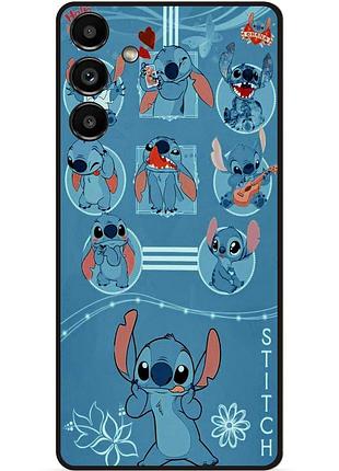 Силіконовий бампер чохол для samsung m35 з картинкою стіч stitch