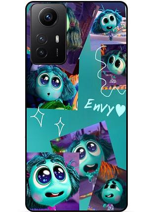 Чехол силиконовый бампер для xiaomi redmi note 12s с рисунком головоломка зависть