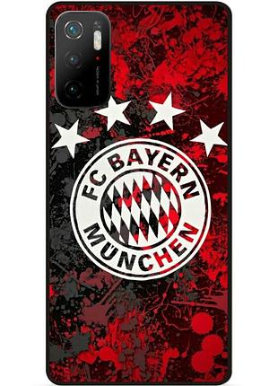 Силіконовий чохол бампер для xiaomi poco m3 pro з малюнком bayern бавария мюнхен