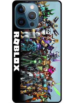 Силиконовый чехол бампер для iphone 13 pro с рисунком roblox роблокс