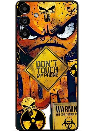 Силіконовий чохол бампер для samsung s22 з малюнком очей dont touch my phone