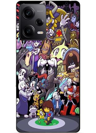 Силиконовый чехол бампер для xiaomi redmi note 12 pro 5g с рисунком undertale андертейл