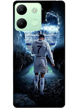 Силіконовий чохол бампер для infinix smart 7 hd з малюнком ronaldo роналдо