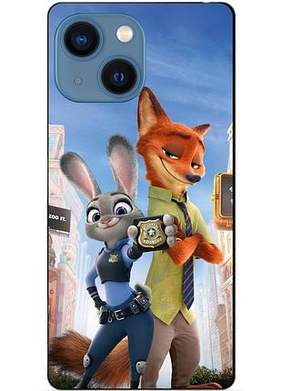Силіконовий чохол бампер для iphone 15 plus з малюнком джуді зверополіс zootopia