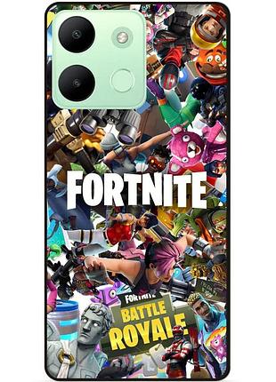 Чехол силиконовый бампер для infinix smart 7 hd с картинкой fortnite фортнайт