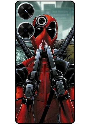 Чехол силиконовый бампер для infinix hot 30 (x6831) с рисунком дэдпул deadpool