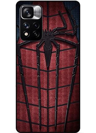 Силіконовий чохол бампер для xiaomi redmi note 11 pro plus 5g з картинкою людина-павук spider man