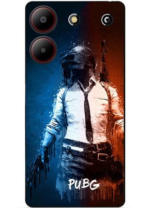 Силіконовий чохол бампер для zte blade a54 з малюнком pubg пабг