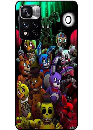 Силіконовий бампер чохол для xiaomi redmi note 11 pro plus 5g з малюнком freddy фредді аніматроніки