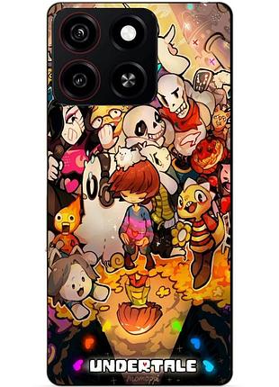 Чехол силиконовый бампер для zte blade a35 с рисунком андертейл undertale