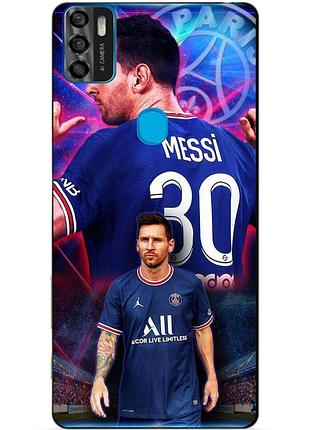 Чехол силиконовый бампер для zte blade a7s с рисунком месси псж messi