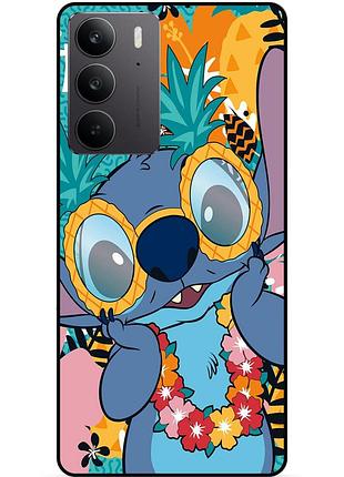 Чехол силиконовый бампер для realme c75 с рисунком стич stitch