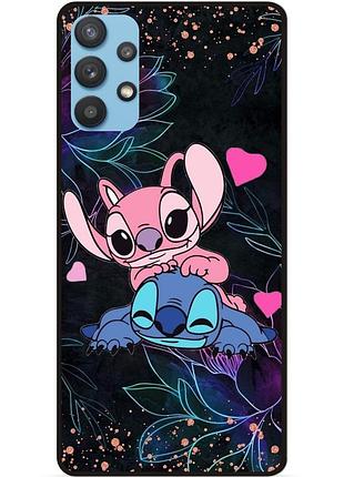 Силіконовий бампер чохол для samsung a32 з малюнком стіч stitch