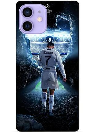 Силиконовый бампер чехол для iphone 11 с рисунком ronaldo роналдо
