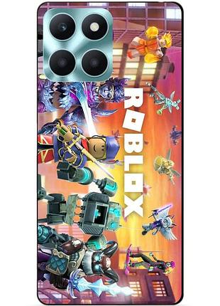 Силіконовий чохол бампер для huawei honor x6a з картинкою роблокс roblox