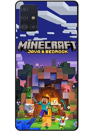 Чехол силиконовый бампер для samsung m31s с картинкой майнкрафт minecraft