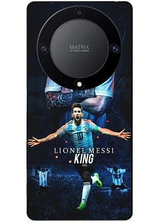 Чехол силиконовый бампер для huawei honor magic 5 lite 5g с рисунком messi аргентина месси